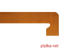 Плитка Клинкер ZANQ. 9ACM ORANGE DCHO FIOR прав. декор, 175х395 оранжевый 175x395x8 матовая